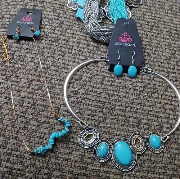 Turquoise lot of 6 necklaces - Picture 3 of 4